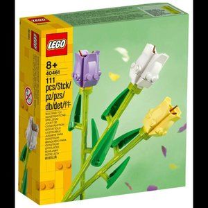NIB LEGO Tulips 40461 2 Tulip Flowers Legos Set 111pcs New in Sealed Box